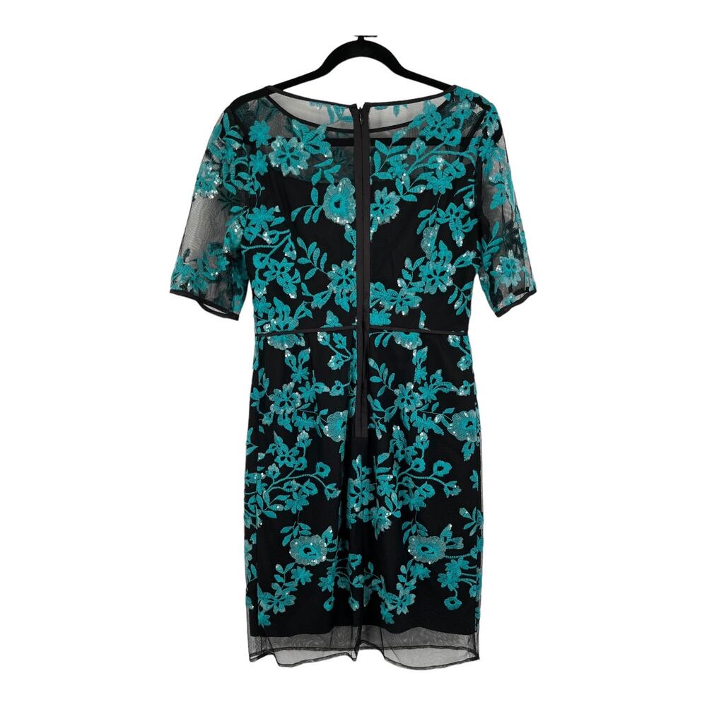 Shani dress sequin floral embroidered sheath size 2 - Picture 5 of 8